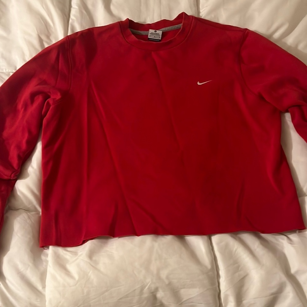 Red Nike Crewneck